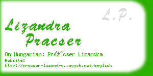 lizandra pracser business card
